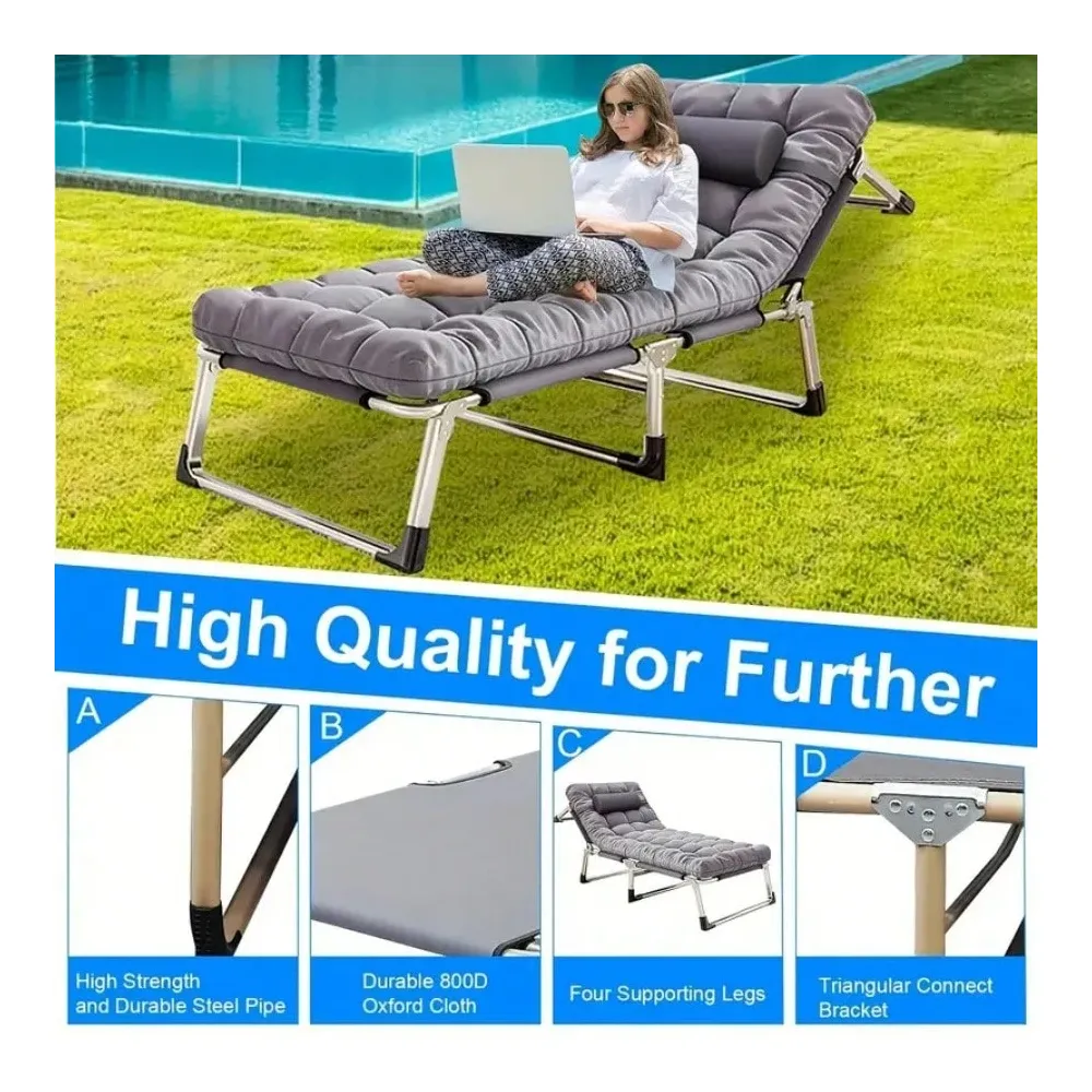 Folding Bed With Cushion Light - Outdoor Daybed Sofa recensie en prijs