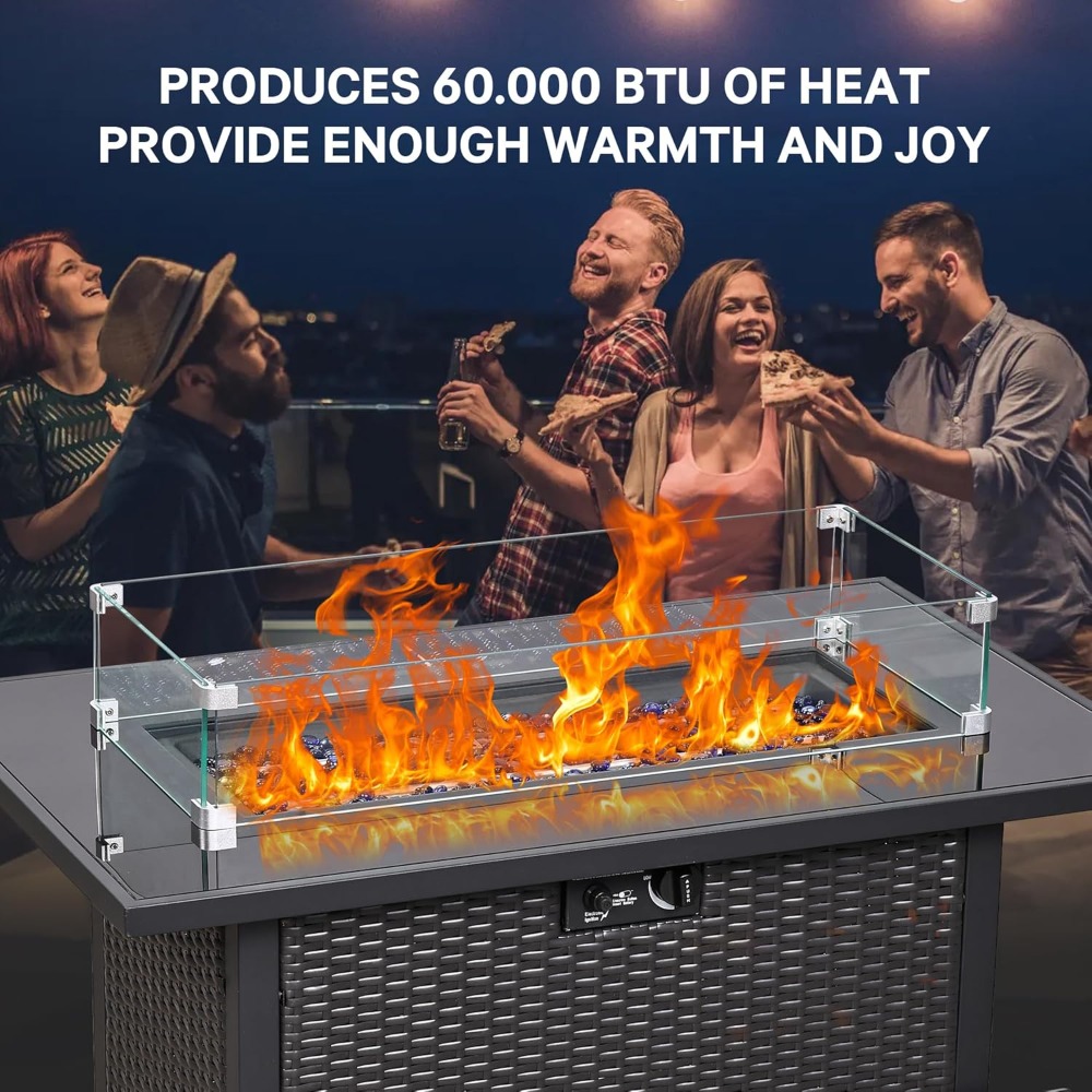 5 Piece Patio Furniture Set wi - Outdoor Furniture With Fire Pit recensie en prijs