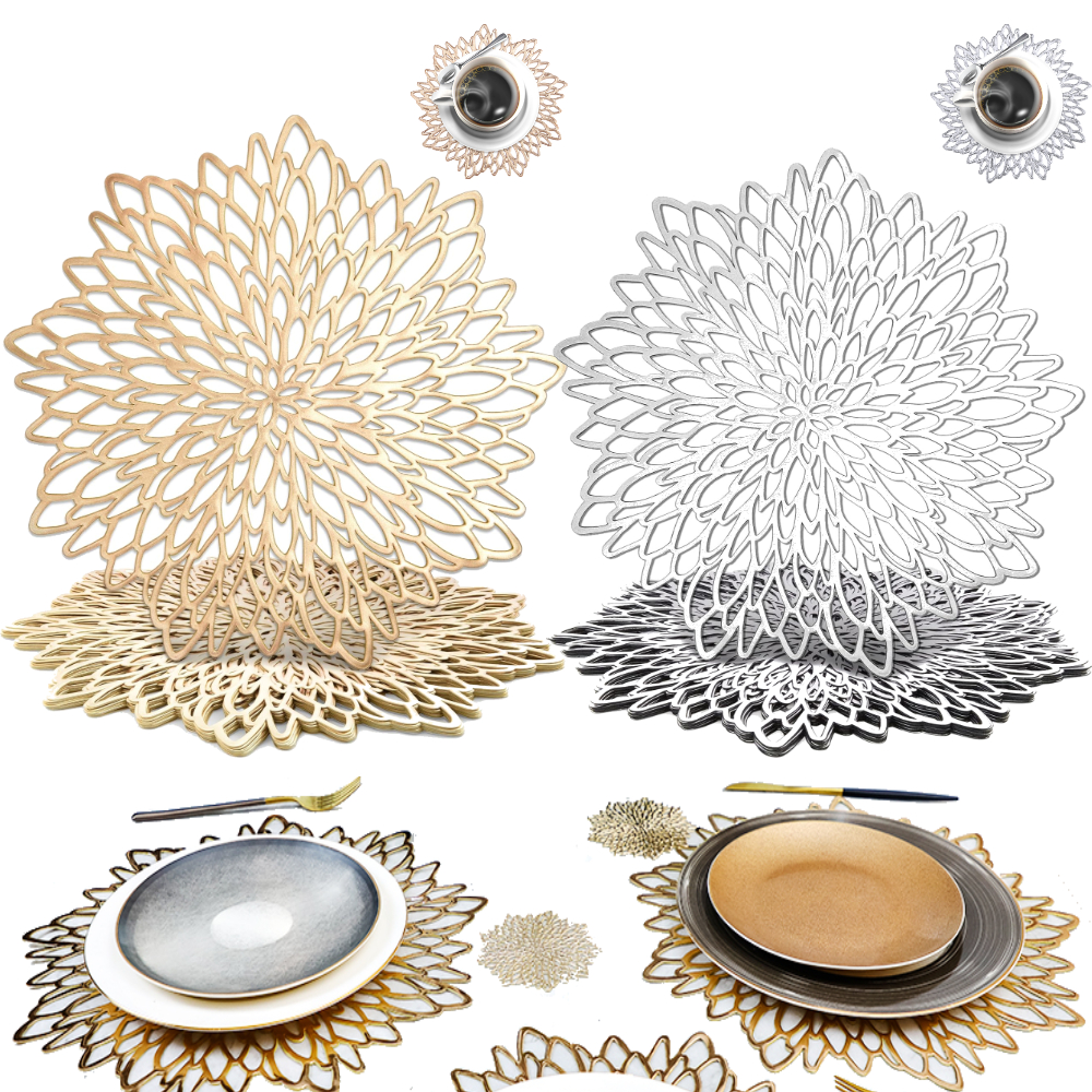 Set of 4 Metallic Placemats Se - Outdoor Furniture Design recensie en prijs