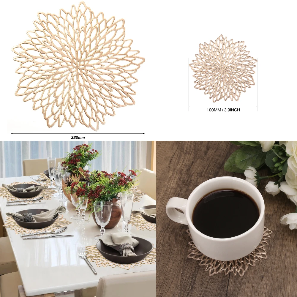 Set of 4 Metallic Placemats Se - Outdoor Furniture Design recensie en prijs