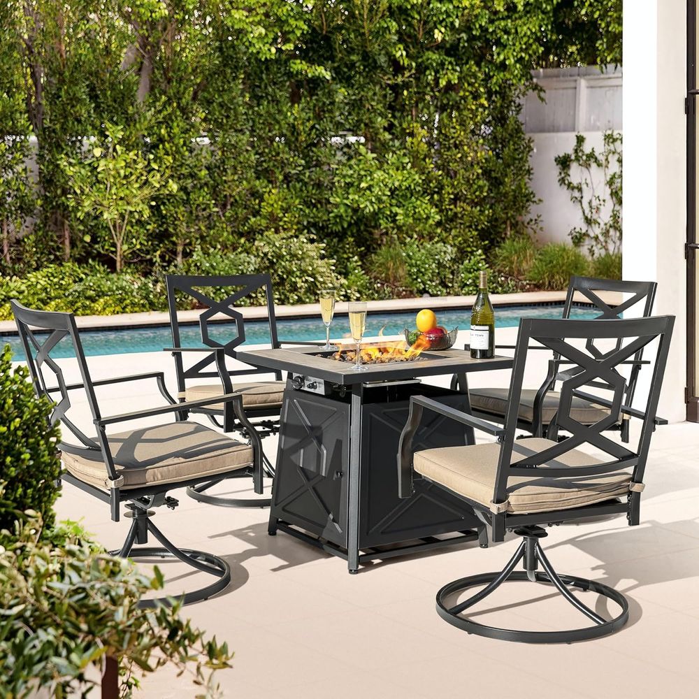 5-Piece Outdoor Patio Furnitur - Outdoor Furniture With Fire Pit recensie en prijs
