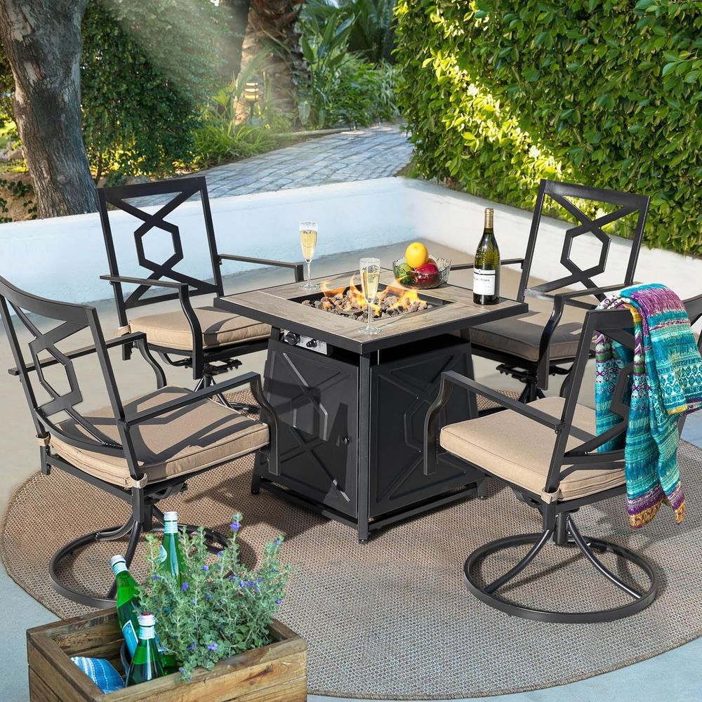 5-Piece Outdoor Patio Furnitur - Outdoor Furniture With Fire Pit recensie en prijs