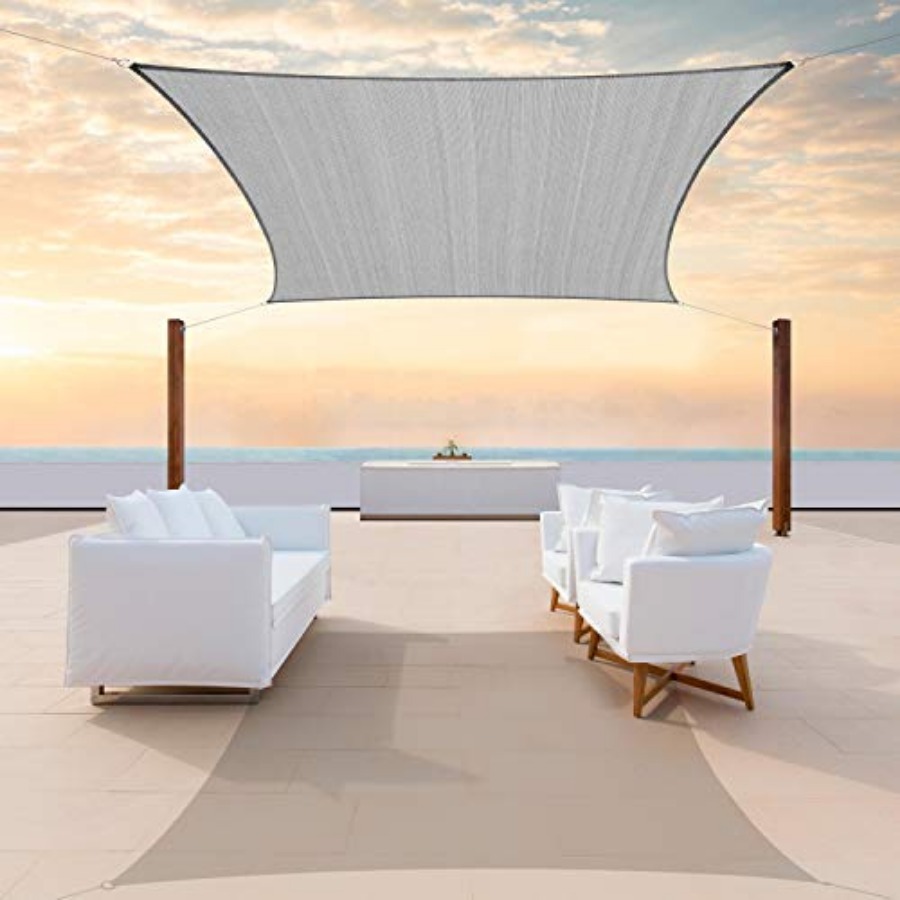 8' x 16' Grey Sun Shade Sail R - Sun Sail Shade recensie en prijs