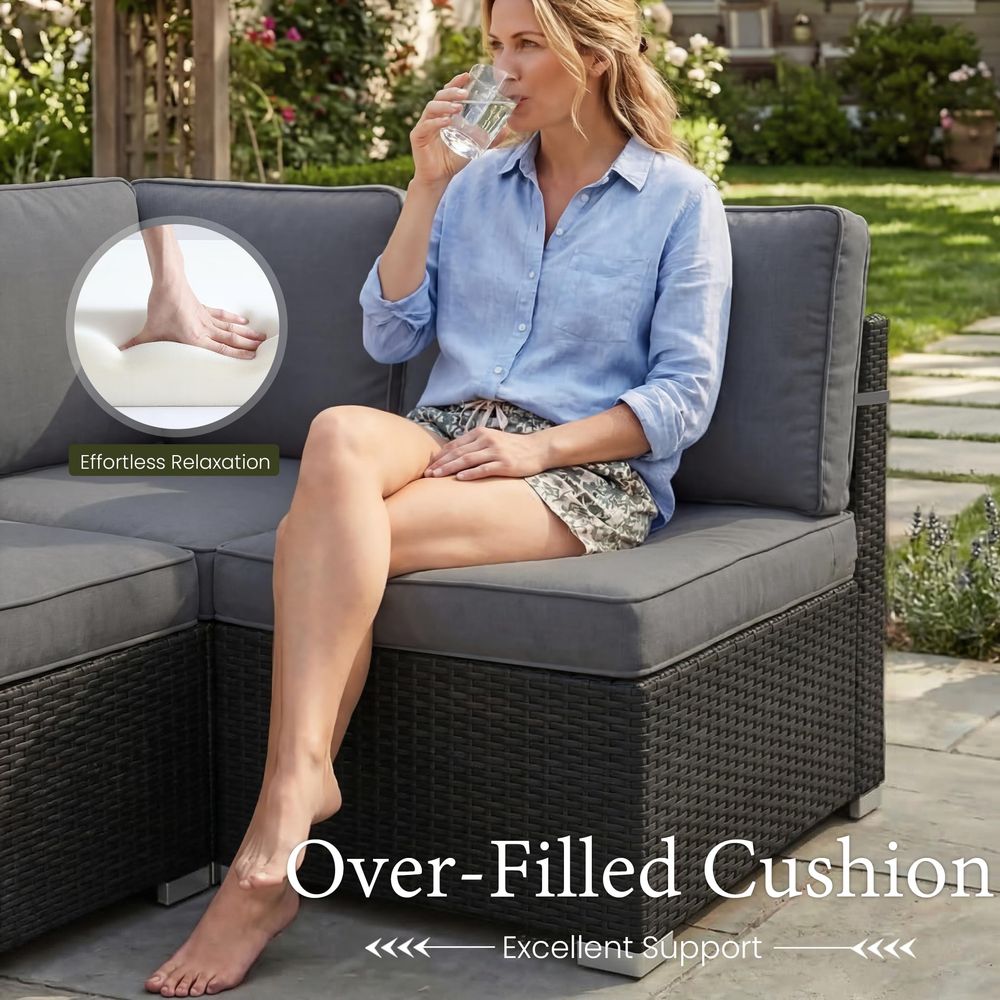 15 Piece Patio Furniture Set w - Outdoor Furniture With Fire Pit recensie en prijs